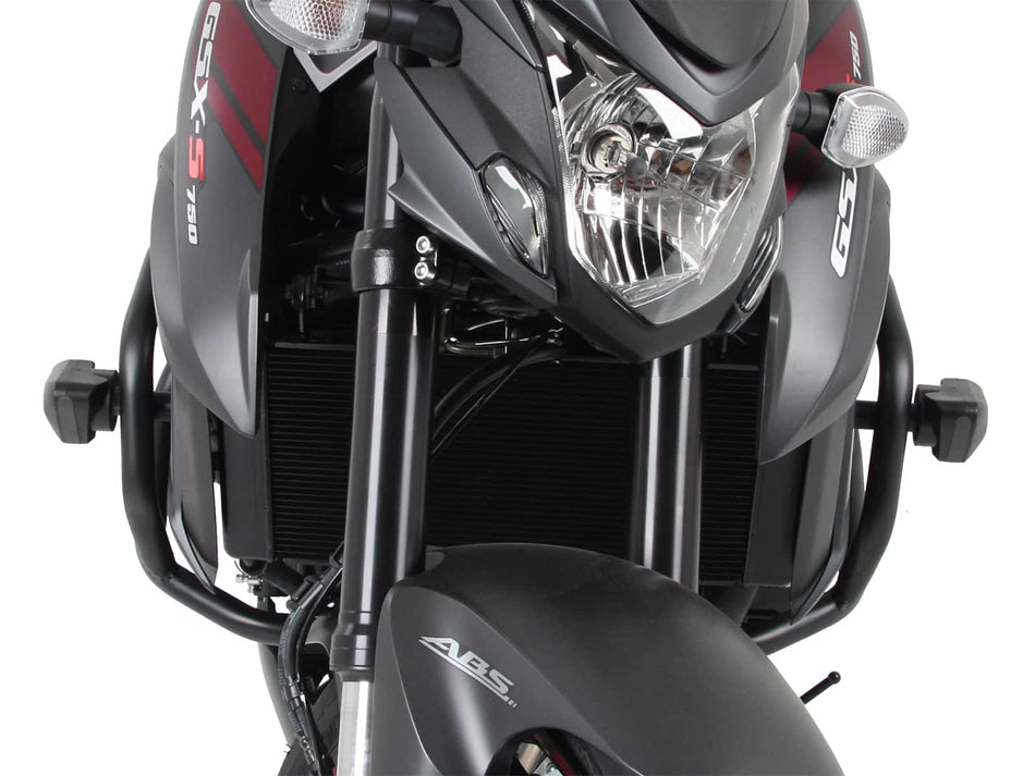黑色引擎車身保險桿（含防摔保護墊）/ 適用於 Suzuki GSX-S 750 (2017-2021)