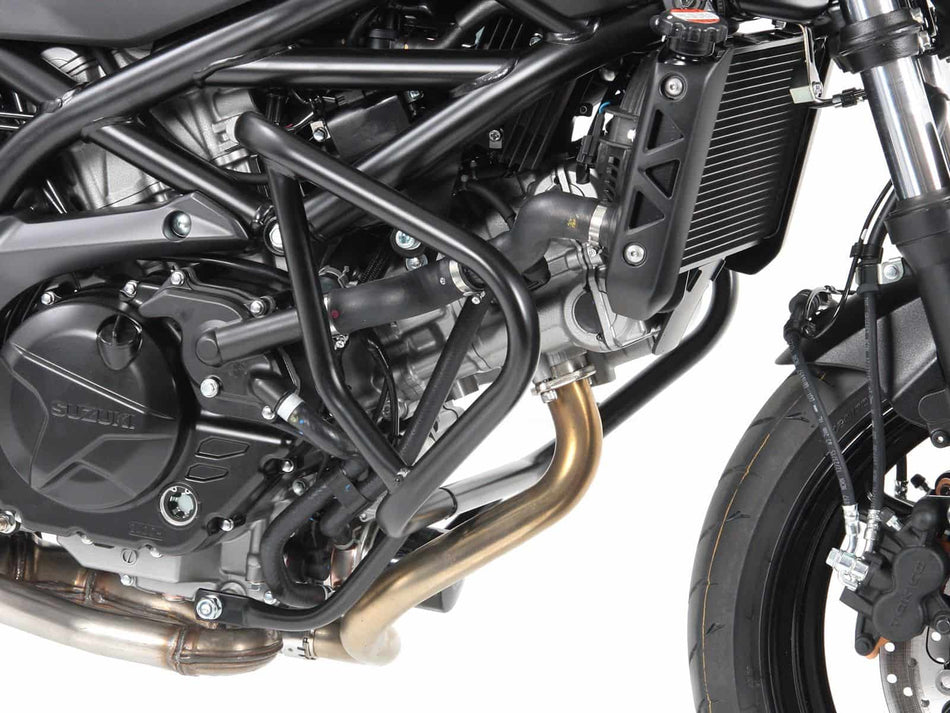 黑色引擎車身保險桿 / 適用於 Suzuki SV 650 X (2018-2025)
