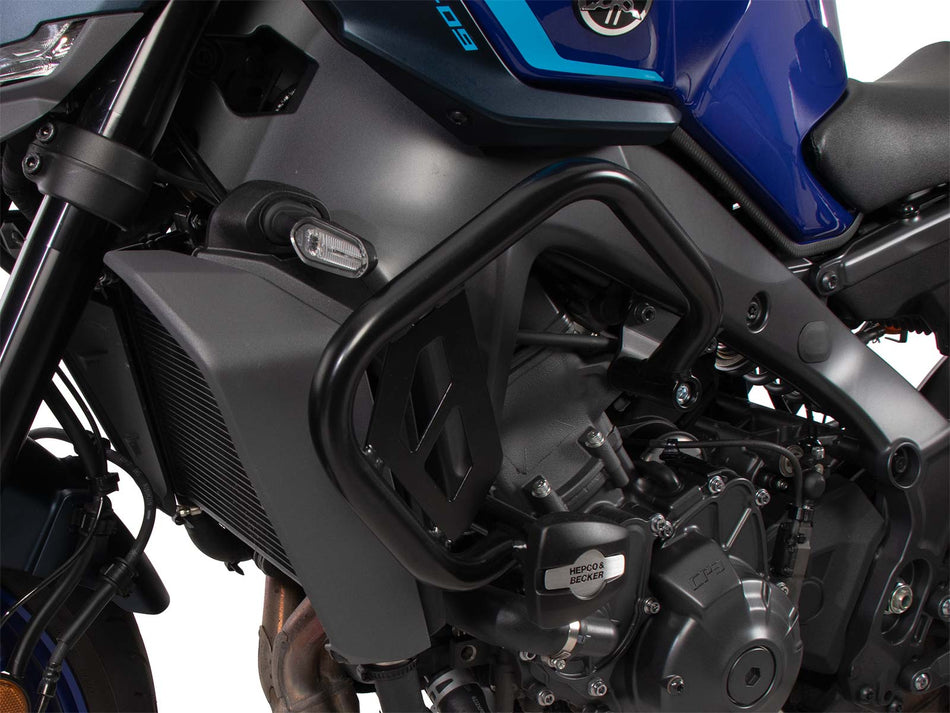 黑色引擎防護桿（含防摔保護墊）/ 適用於 Yamaha MT-09 / Y-AMT / SP (2024-)