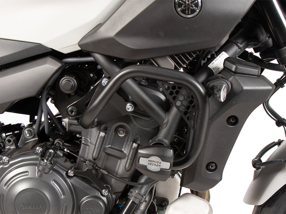 黑色引擎防護桿（含防護墊）/ 適用於 Yamaha MT-07 / Y-AMT (2025-)