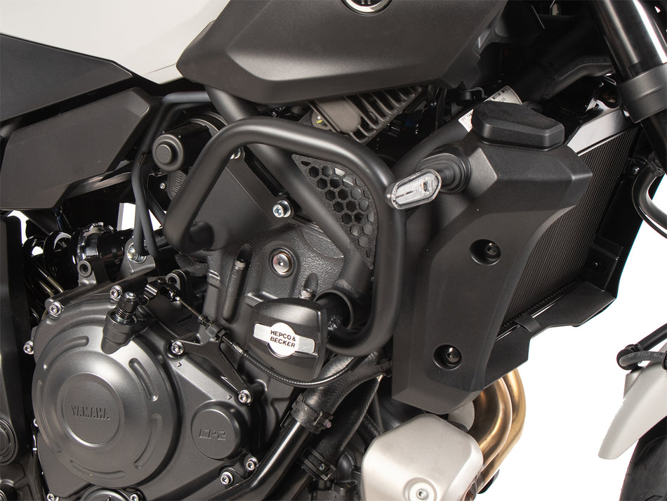 黑色引擎防護桿（含防護墊）/ 適用於 Yamaha MT-07 / Y-AMT (2025-)