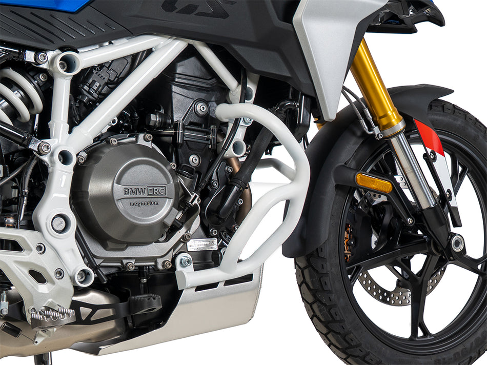 白色引擎防護桿 / 適用於 BMW F 450 GS (2026-)
