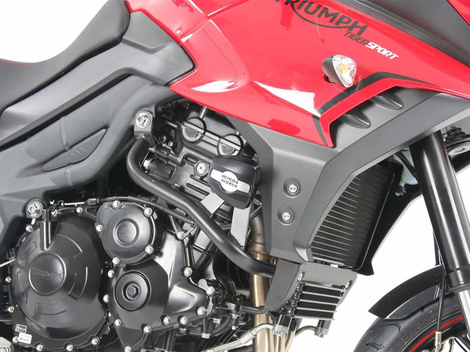黑色引擎車身保險桿 / 適用於 Triumph Tiger 1050 Sport (2013-2021)