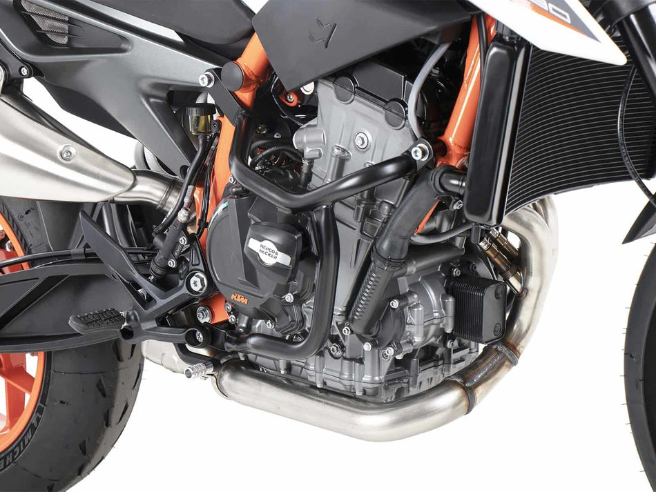 黑色引擎保險桿（含防摔保護墊）/ 適用於 KTM 890 Duke R (2020-2023)