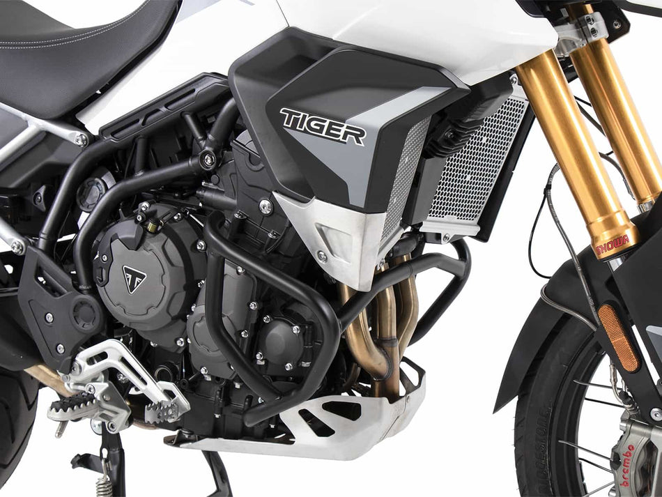 黑色引擎車身保險桿 / 適用於 Triumph Tiger 900 / Rally / GT / PRO (2020-2023)