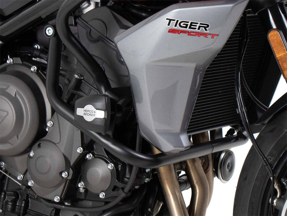 黑色引擎車身保險桿 （含防摔保護墊）/ 適用於 Triumph Tiger Sport 660 (2022-)