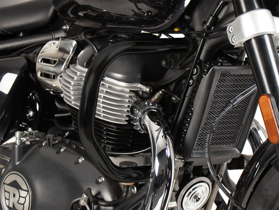 黑色引擎防護桿 / 適用於 Royal Enfield Super Meteor 650 (2023-)