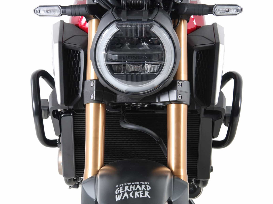 黑色引擎車身保險桿（含防護墊）/ 適用於 Honda CB 650 R (2019-2020)