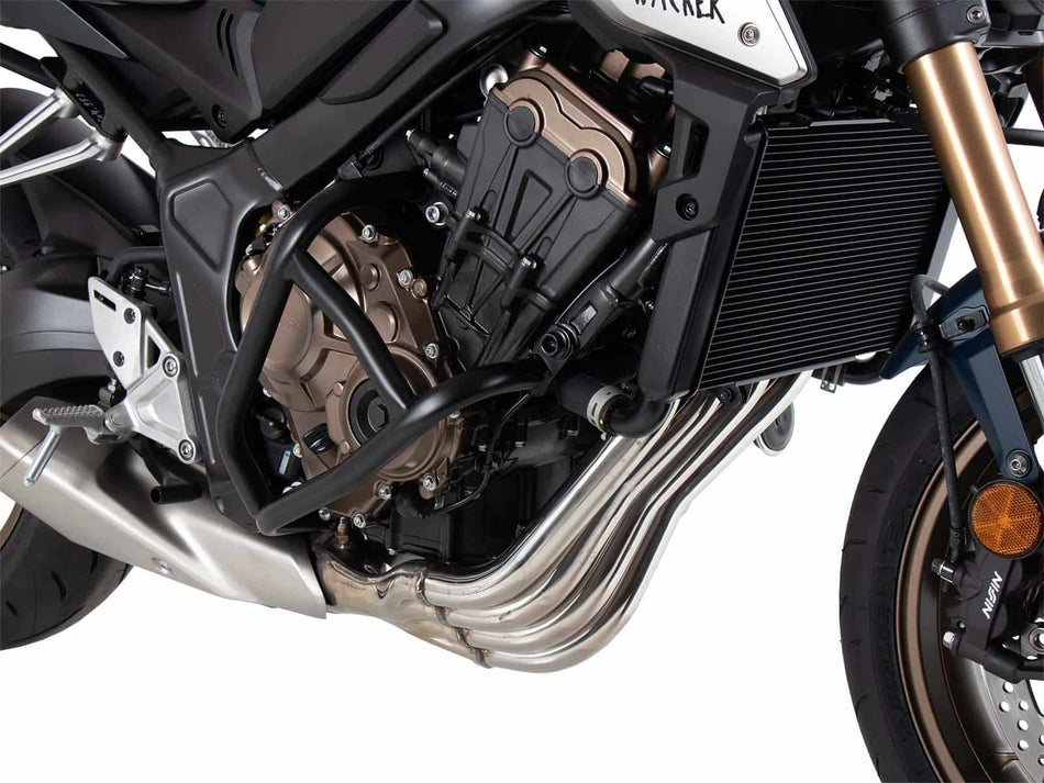 黑色引擎防護桿 / 適用於 Honda CB 650 R (2021-2023)