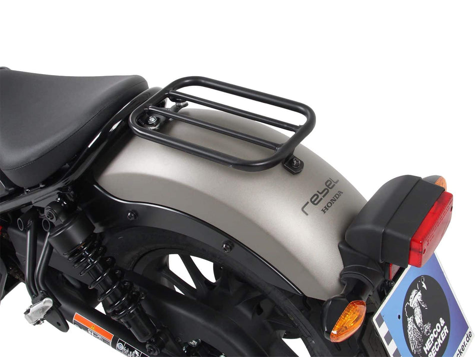 黑色單座後貨架（無靠背）/ 適用於 Honda CMX 500 Rebel (2017-)