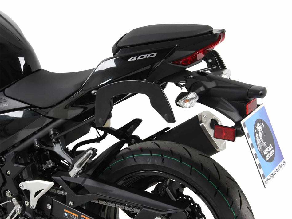 C-Bow 黑色側箱支架 / 適用於 Kawasaki Ninja 400 (2018-2023)