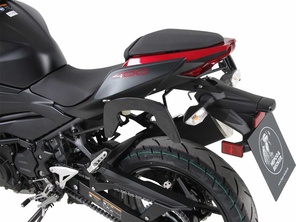 C-Bow 黑色側箱支架 / 適用於 Kawasaki Z 400 (2019-2023)