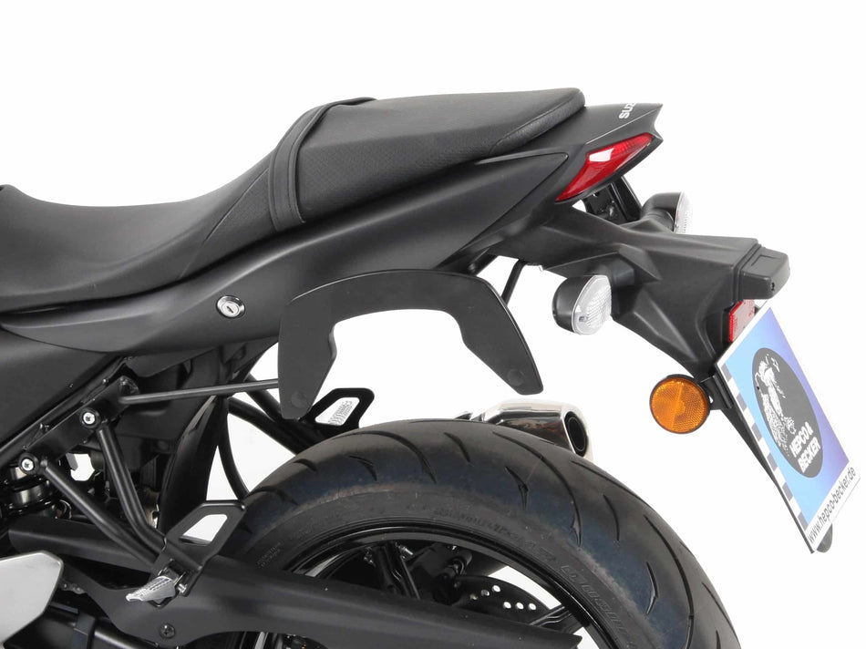 C-Bow 黑色側箱支架 / 適用於 Suzuki SV 650 X (2018-2025)