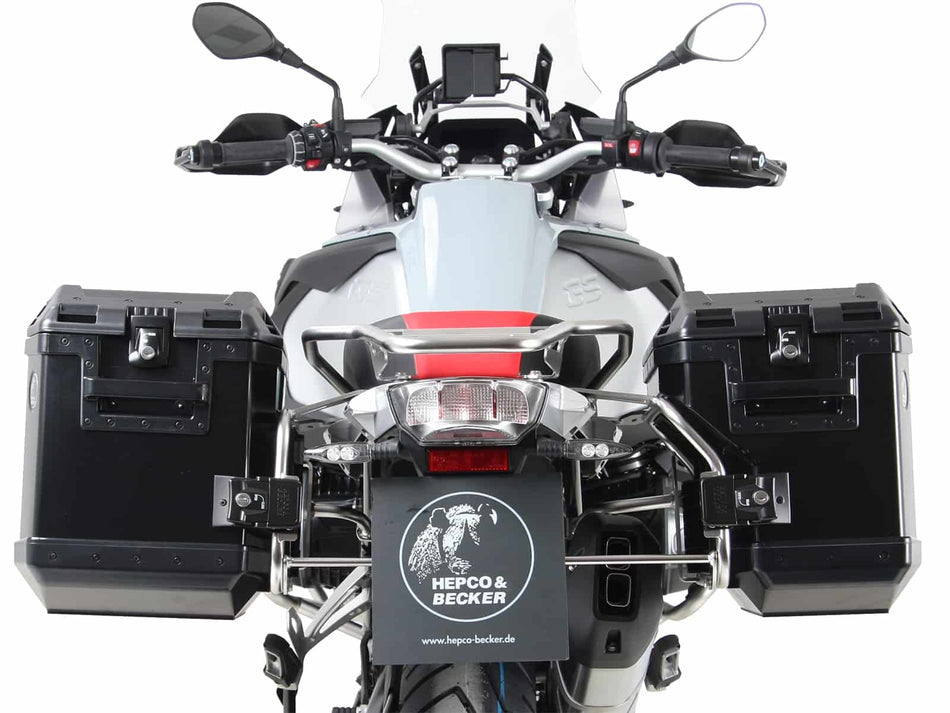 不鏽鋼側箱支架（含銀色 Xplorer 側箱） / 適用於 BMW R1250GS Adv (2019-2024)