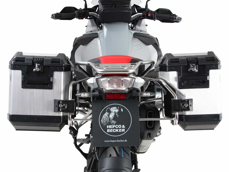 不鏽鋼側箱支架（含銀色 Xplorer 側箱） / 適用於 BMW R1250GS Adv (2019-2024)