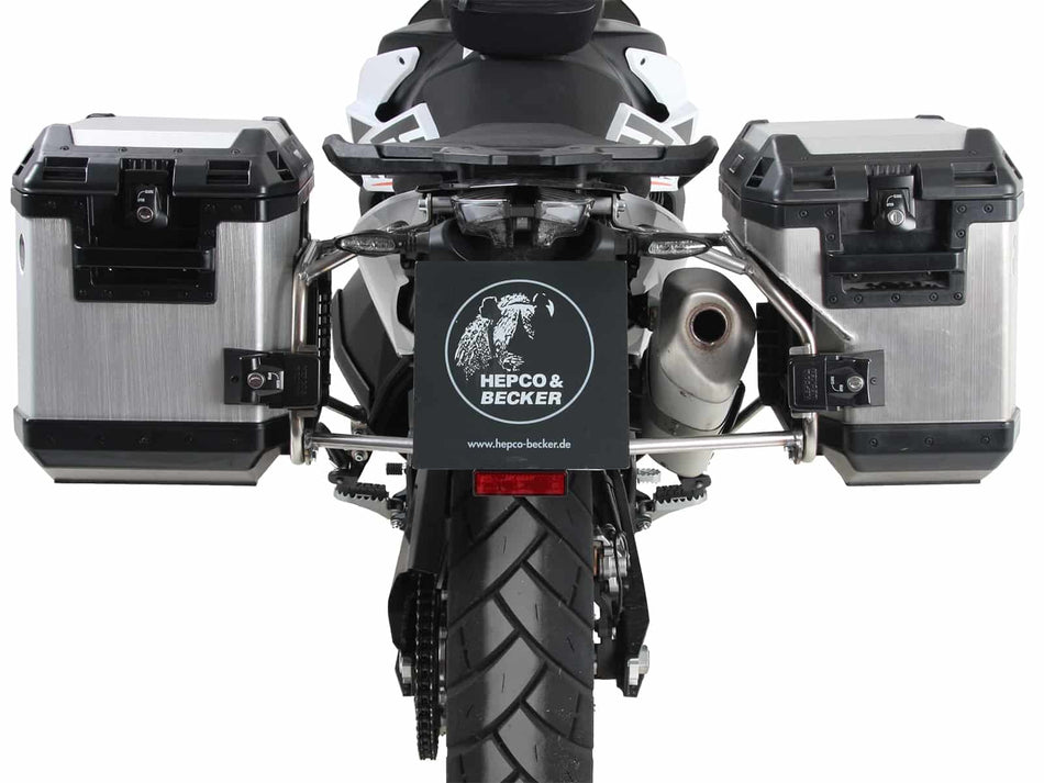 不鏽鋼側箱支架套組（含銀色 Xplorer 側箱）/ 適用於 KTM 790 Adv / R (2019-2021)