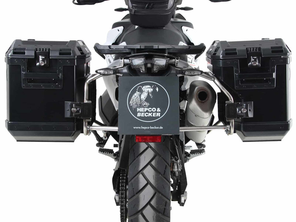 不鏽鋼側箱支架套組（含黑色 Xplorer 側箱）/ 適用於 KTM 790 Adv / R (2019-2021)