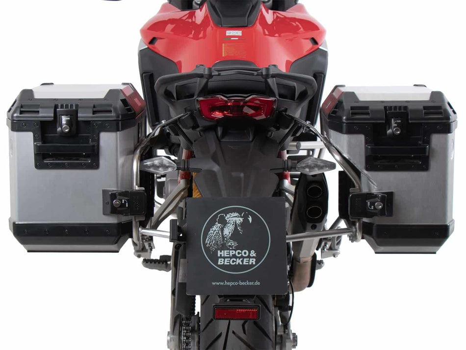 不鏽鋼側箱支架（含黑色 Xplorer 側箱）/ 適用於 Ducati DesertX Rally (2024-)