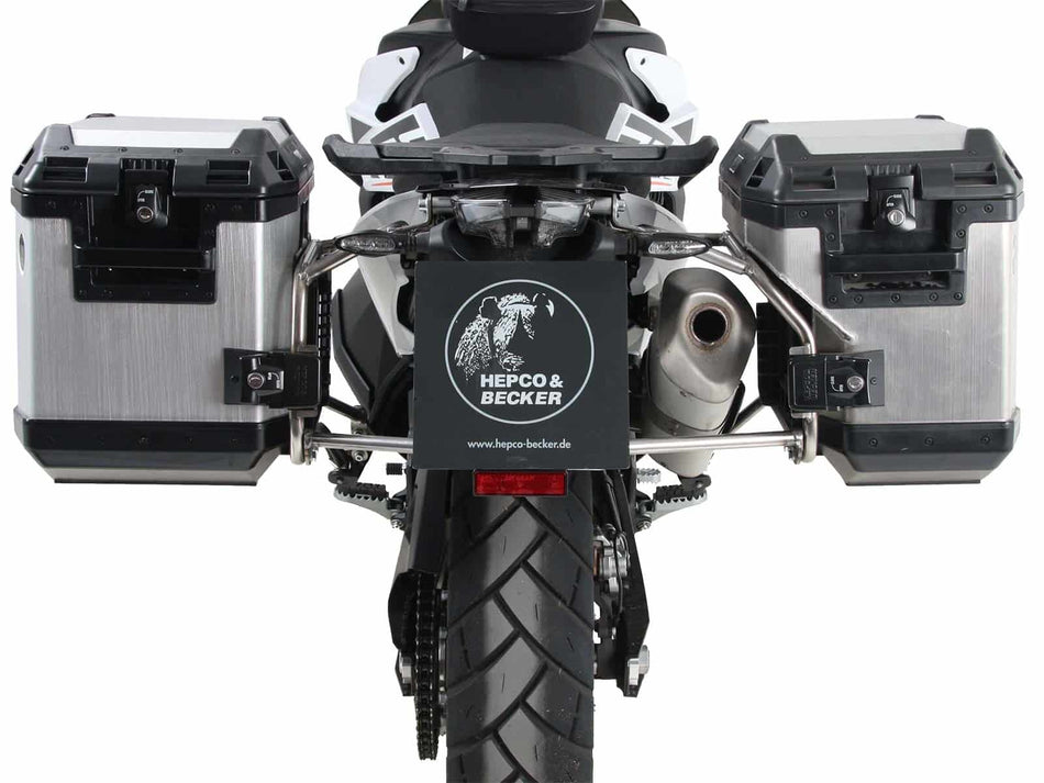 不鏽鋼側箱支架套組 40/37（含銀色 Xplorer 側箱）/ 適用於 KTM 890 Adv / R / Rally (2021-2022)