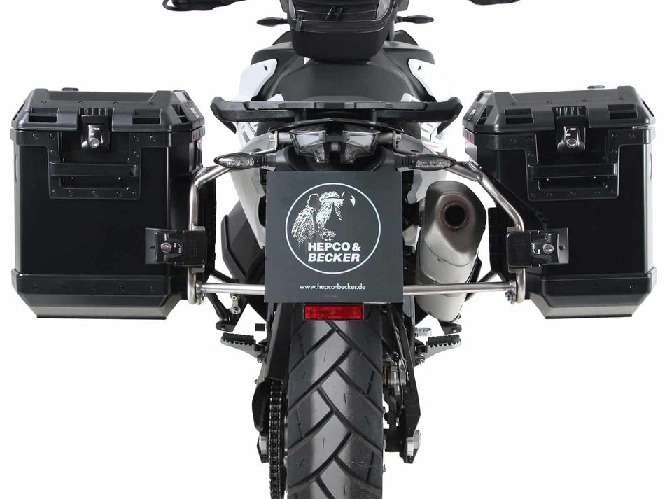 不鏽鋼側箱支架套組（含黑色 Xplorer 側箱）/ 適用於 KTM 890 Adv / R / Rally (2021-2022)