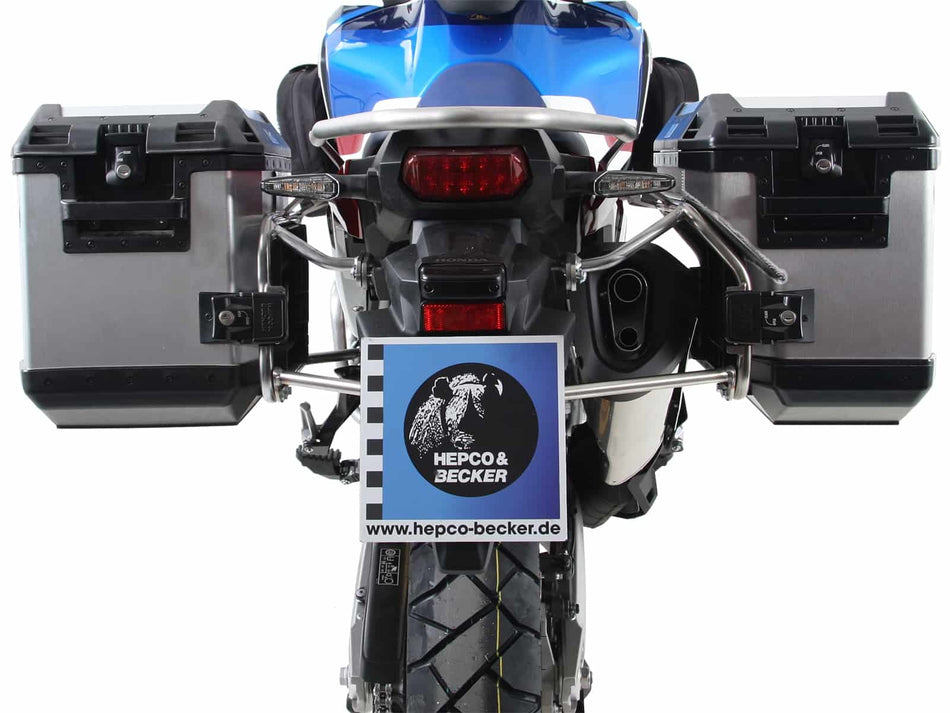 不鏽鋼側箱支架（含銀色 Xplorer 側箱） / 適用於 Honda CRF 1000 L Africa Twin Adv Sports (2018-2019)