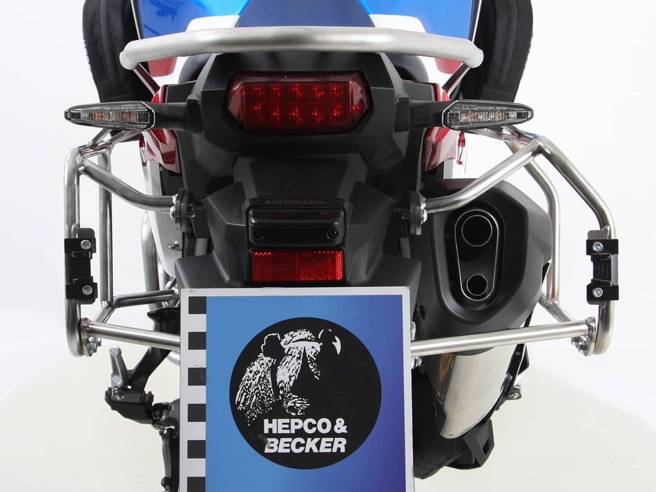 不鏽鋼側箱支架（含銀色 Xplorer 側箱） / 適用於 Honda CRF 1000 L Africa Twin Adv Sports (2018-2019)