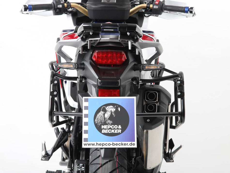 黑色永久式側箱支架 / 適用於 Honda CRF 1000 Africa Twin (2016-2017)