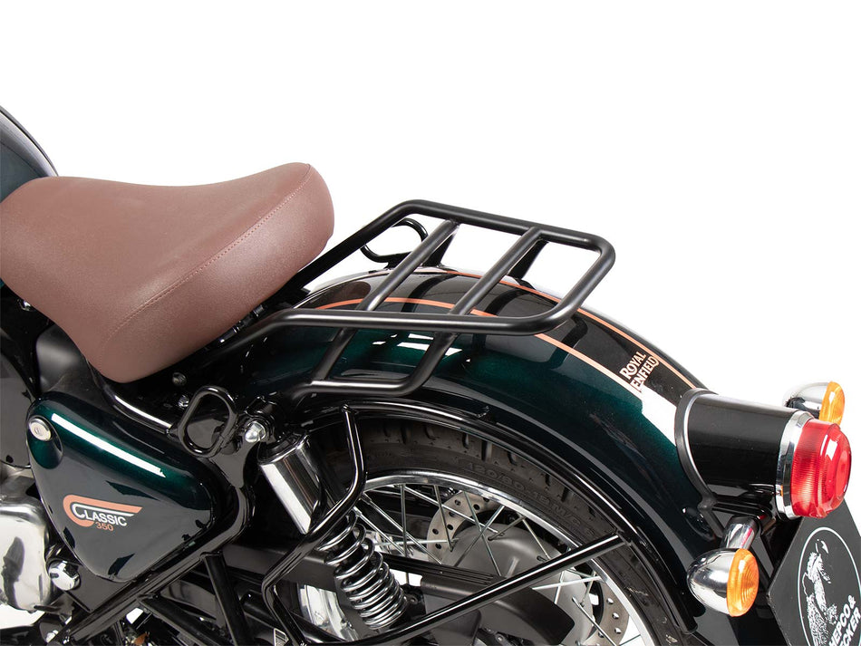 黑色管式後行李架 / 適用於 Royal Enfield Classic 350 (2022-)