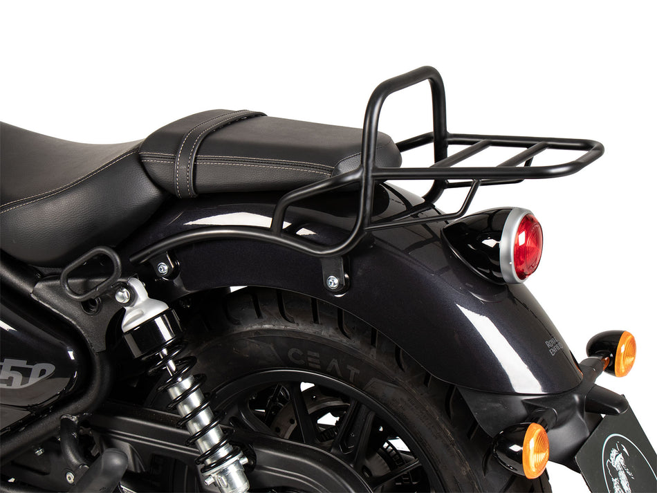 黑色管式後行李架 / 適用於 Enfield Super Meteor 650 (2023-)