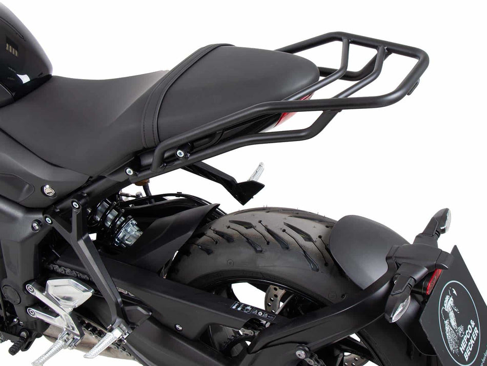 黑色管式後行李架 / 適用於 Triumph Trident 660 (2021-2024)