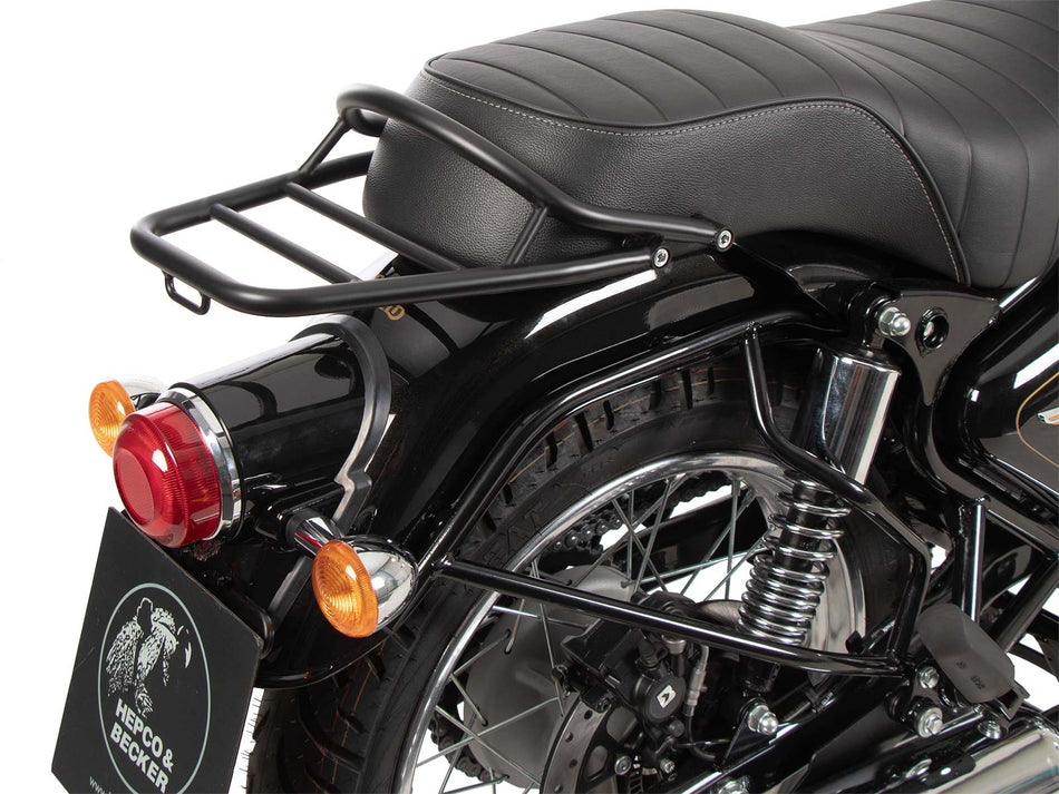 黑色管式後行李架 / 適用於 Royal Enfield Bullet 350 (2024-)