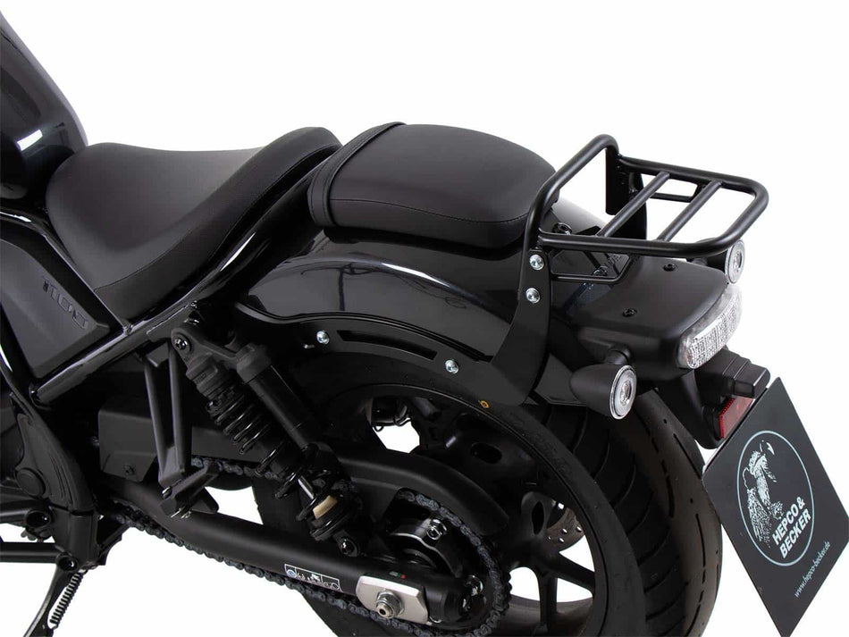 黑色管式後行李架 / 適用於 Honda CMX 500 Rebel (2017-)