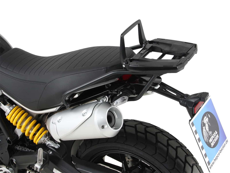 黑色後箱架 / Easyrack / 適用於 Ducati Scrambler 1100 / Special / Sport (2018-2020)