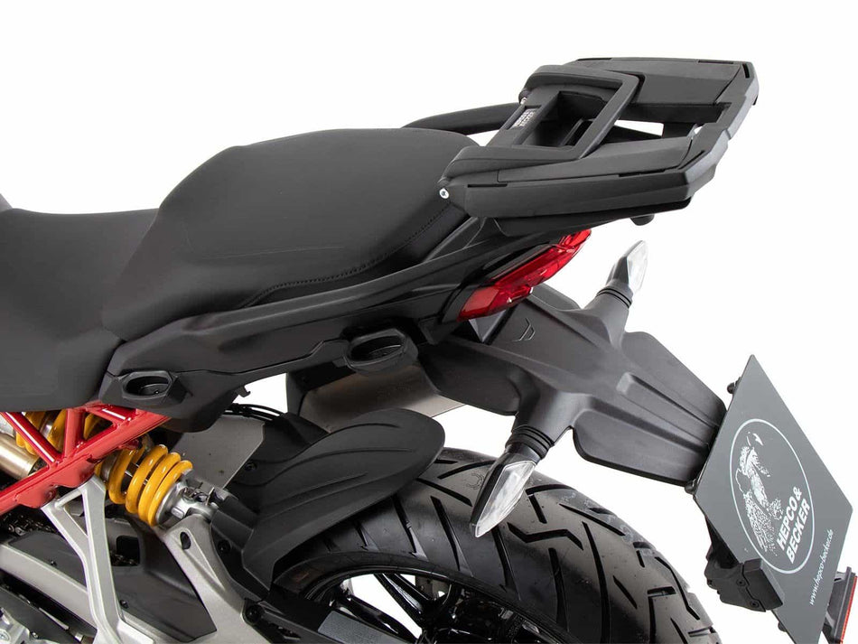黑色後箱架（搭配原廠後貨架）/ Easyrack / 適用於 Ducati Multistrada V4 / S / S Sport / Pikes Peak, Rally