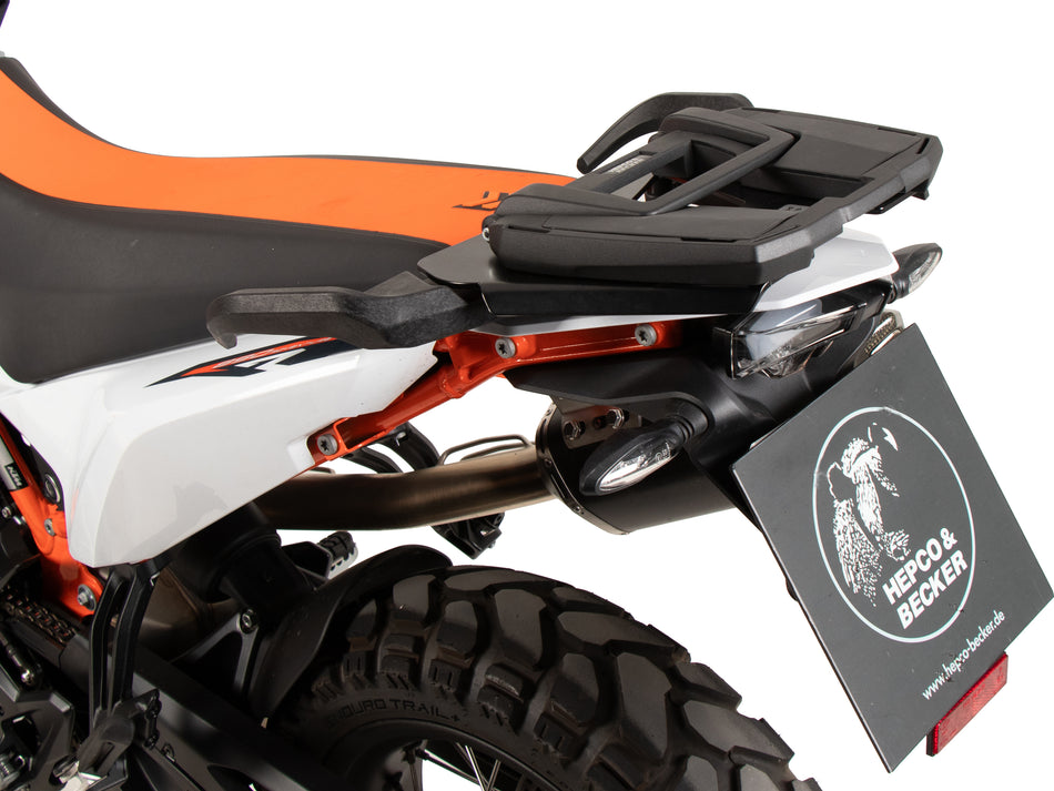 黑色後箱架（與原廠後扶手架組合使用）/ Easyrack / 適用於 KTM 790 Adv (2024-)