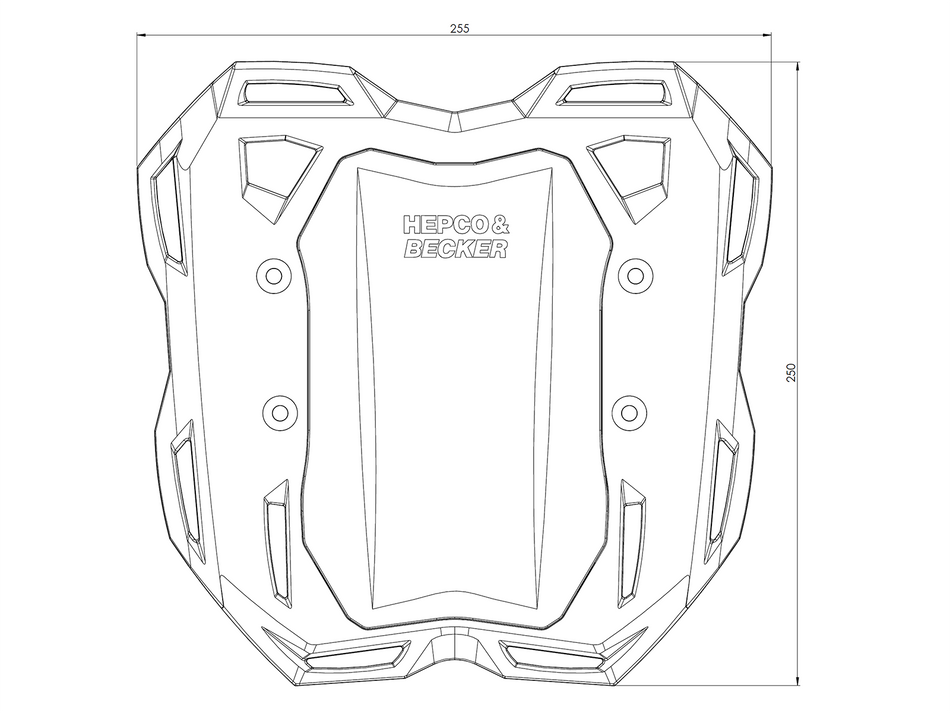 黑色行李後行李架 / Smartrack / 適用於 BMW R 12 G/S (2025-)