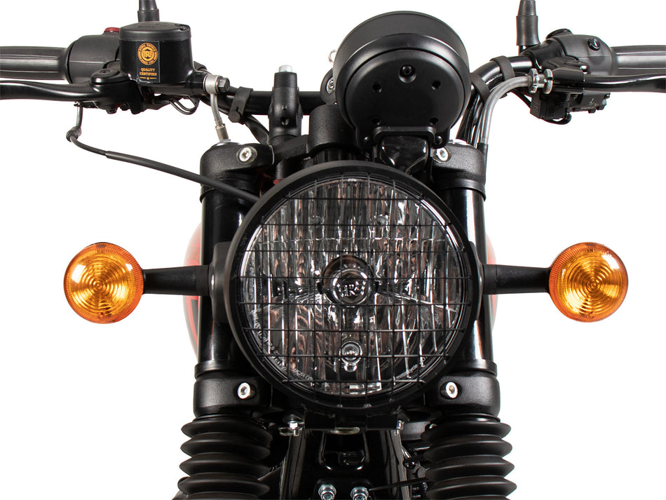 黑色頭燈護片 / 適用於 Enfield Hunter 350 (2023-)