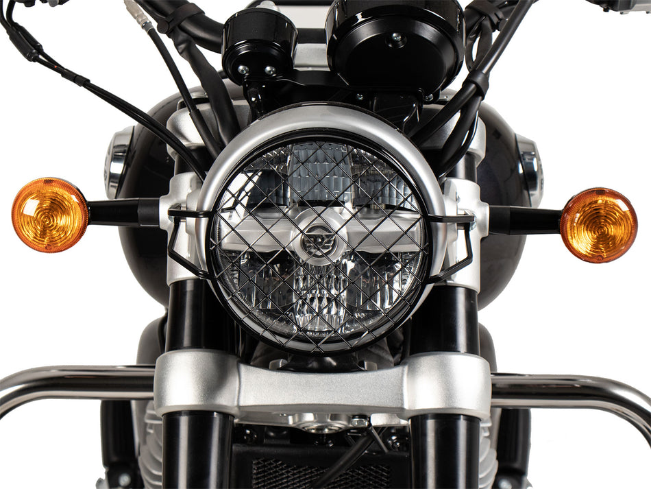黑色頭燈護片 / 適用於 Royal Enfield Super Meteor 650 (2023-)