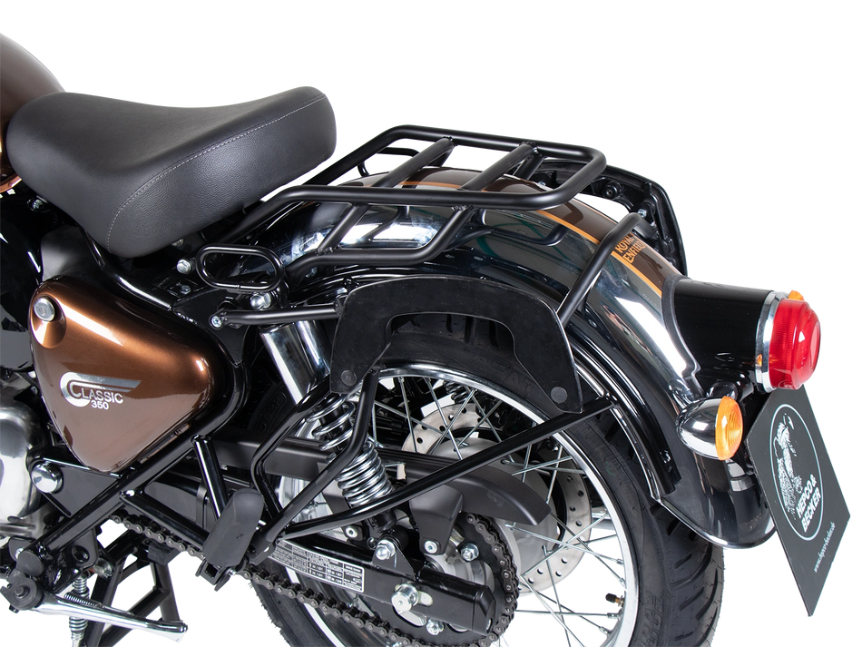 黑色管式後行李架 / 適用於 Royal Enfield Classic 350 (2022-)