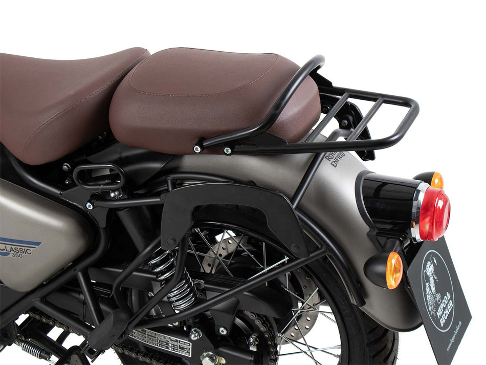 黑色管式後行李架 / 適用於 Royal Enfield Classic 350 (2022-)