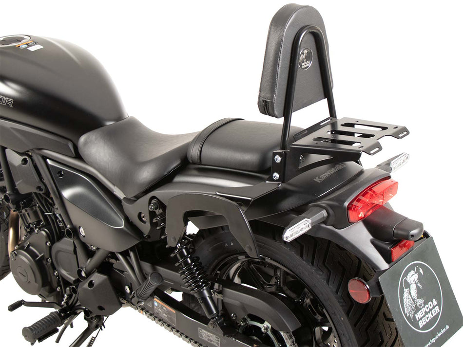 黑色有後架靠背 / 適用於 Kawasaki Eliminator 500 (2024-)