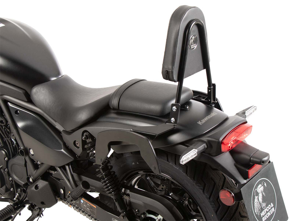 黑色無後架靠背 / 適用於 Kawasaki Eliminator 500 (2024-)