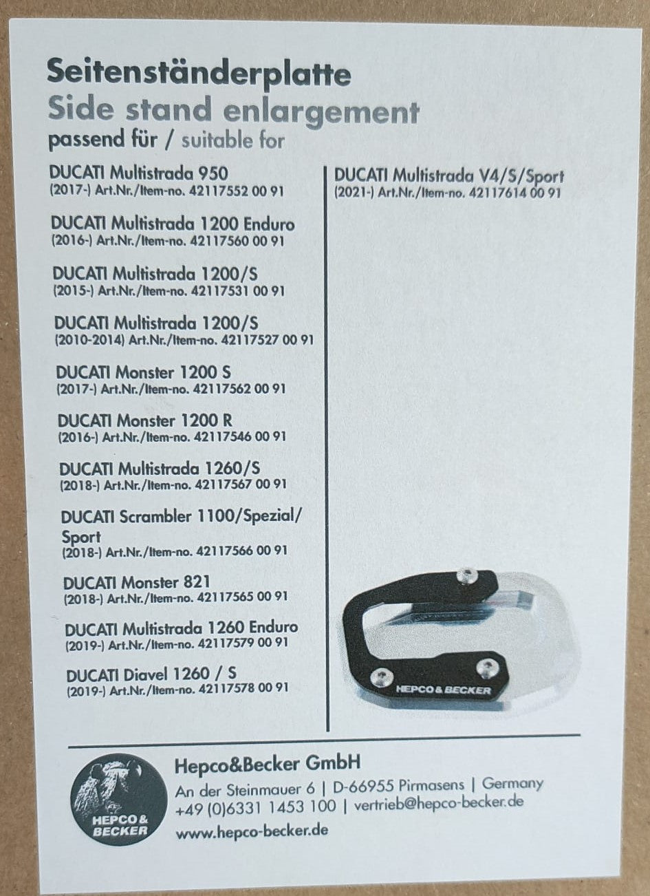 通用型加大側柱座 / 適用於多種 Ducati 車型