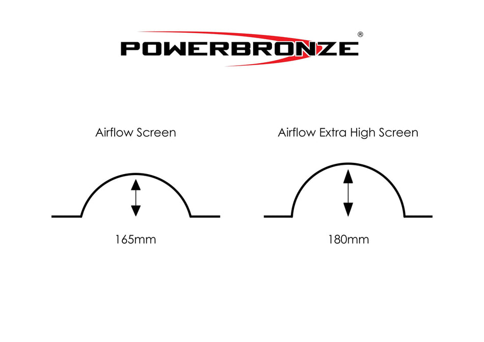 競技風檔（特高氣泡型 190mm）/ 適用於 Suzuki GSX 1300 R Hayabusa (2008-2019)