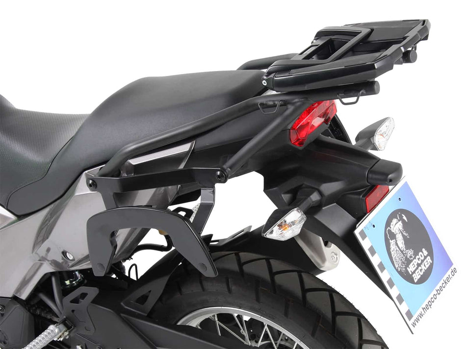 黑色後箱架 / Easyrack / 適用於 Kawasaki Versys-X 300 / Urban / Adv (2017-)