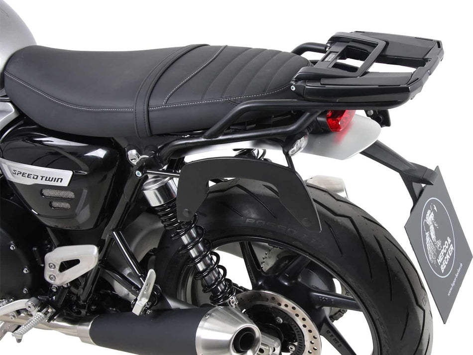 黑色後箱架 / Easyrack / 適用於 Triumph Speed Twin 1200 / RS (2019-2021)