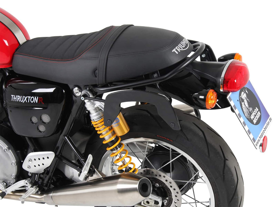 C-Bow 黑色側箱支架 / 適用於 Triumph Thruxton / R / RS (2016-2024)