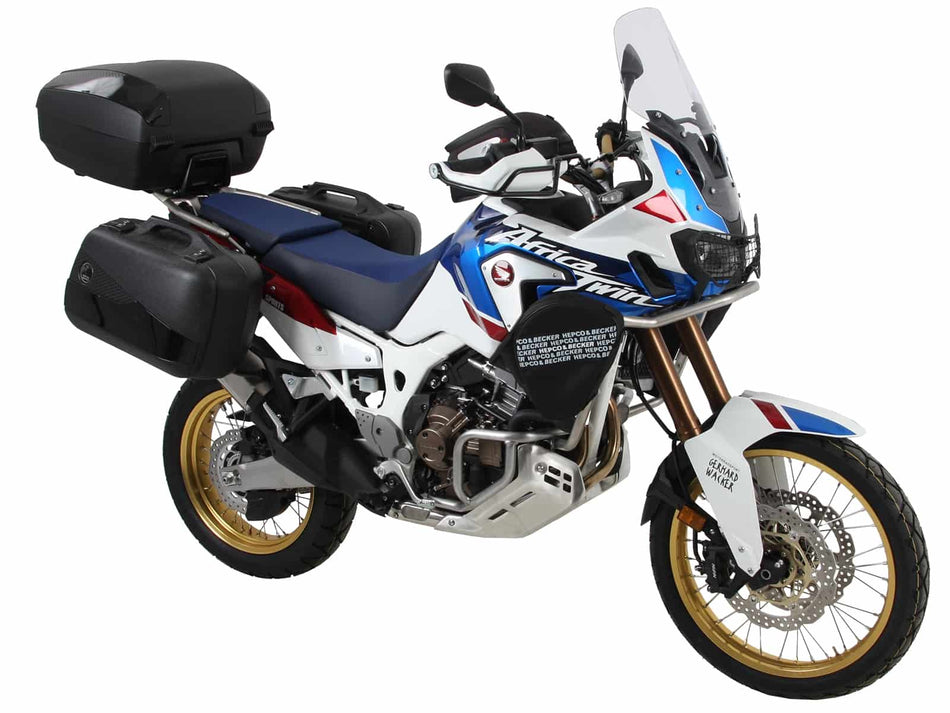 黑色永久式側箱支架 / 適用於 Honda CRF 1000 L Africa Twin Adv Sports (2018-2019)