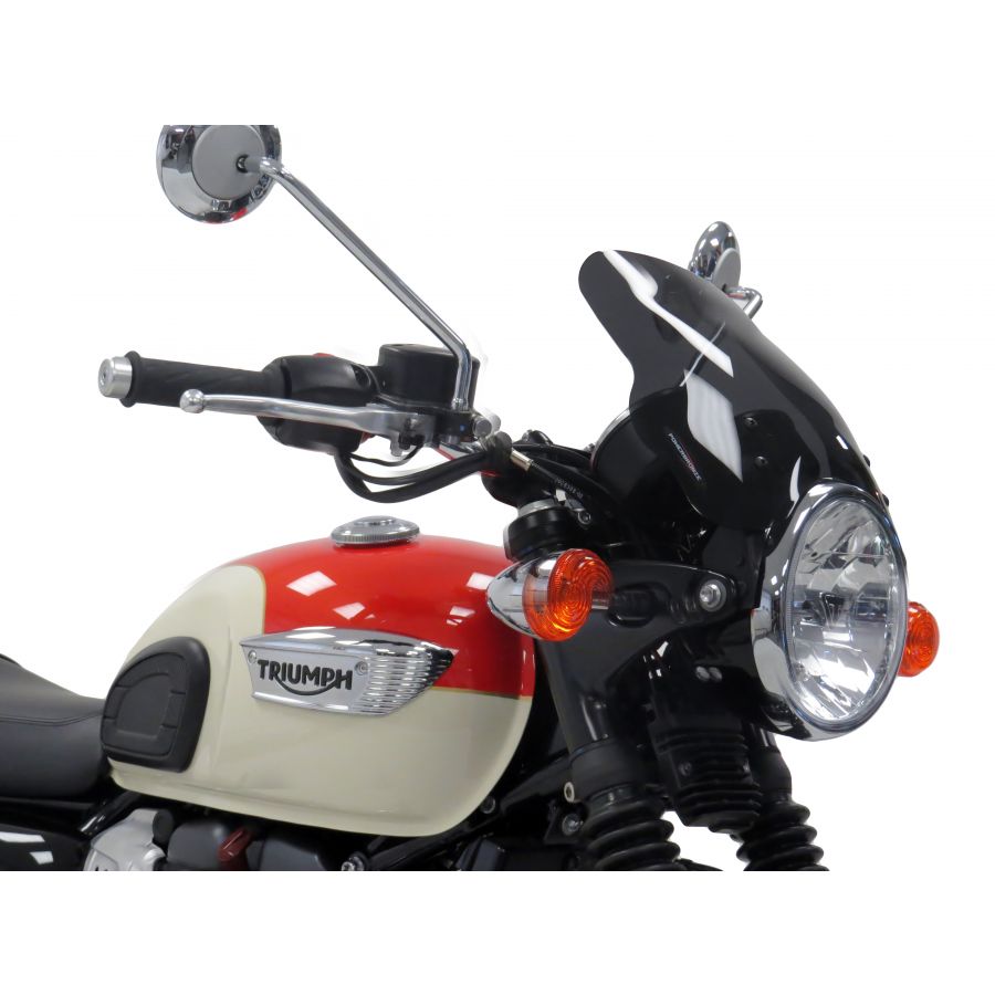 輕量風檔（高度 225mm）/ 適用於 Triumph bonneville T100 / T120