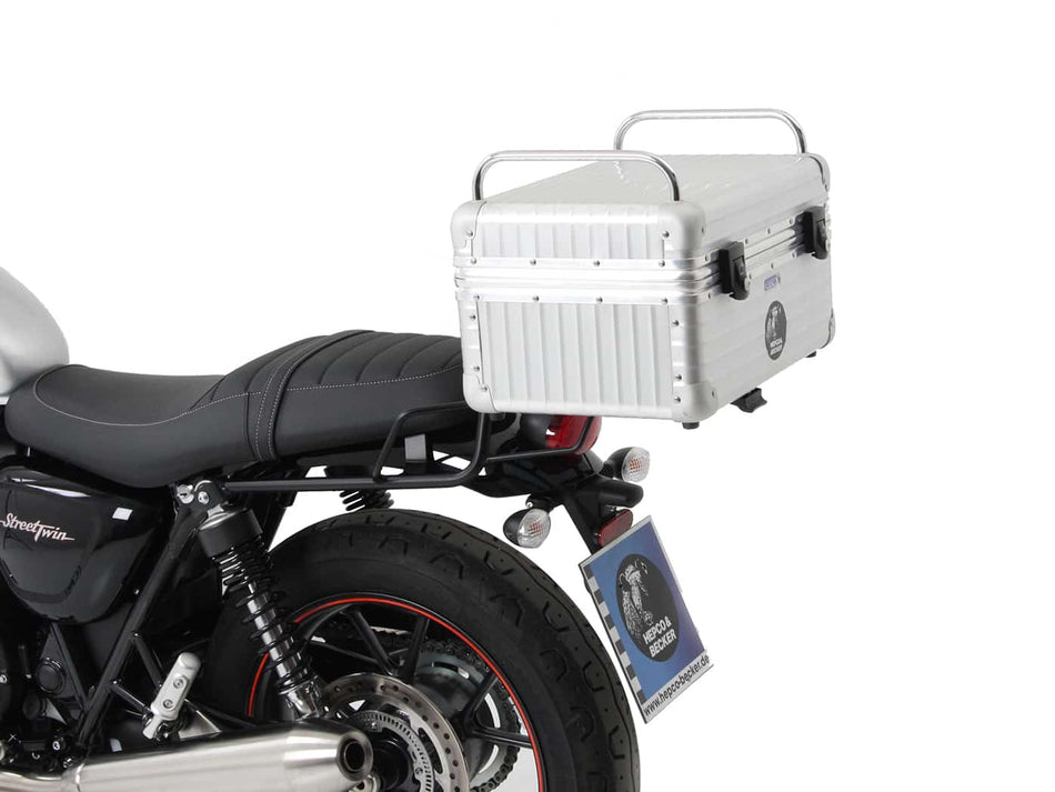 黑色管式後行李架 / 適用於 Triumph Speed Twin 900 (2023-2024)